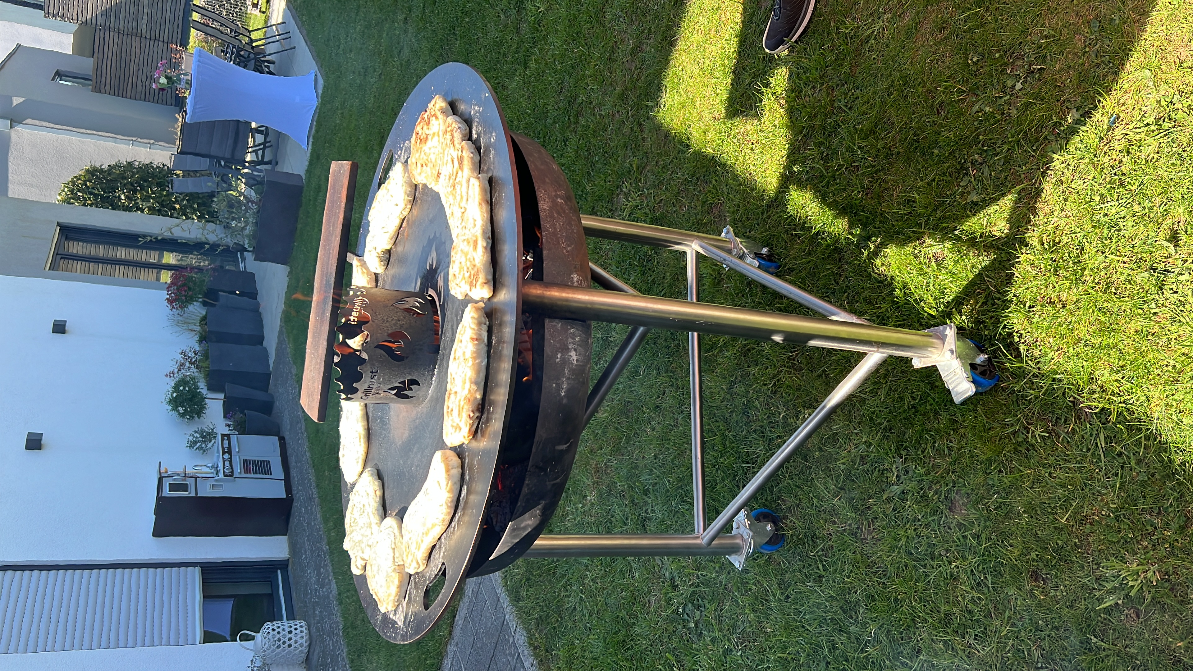 Gefüllte Champignons mit Frischkäse vom Grill